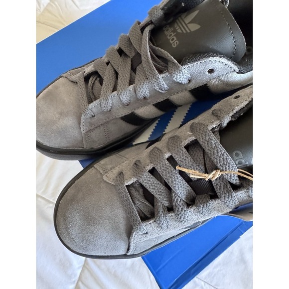 New Adidas Originals Campus Size 8w Vulc Black/ Gray Shoes JQ6359 - Picture 8 of 11